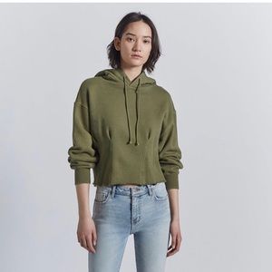 COPY - CURRENT ELLIOT Pintuck Hoodie Size- 1 NWT